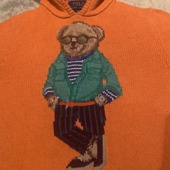 Kids Polo by Ralph Lauren Orange Knit Sweater - Picture 6 of 8